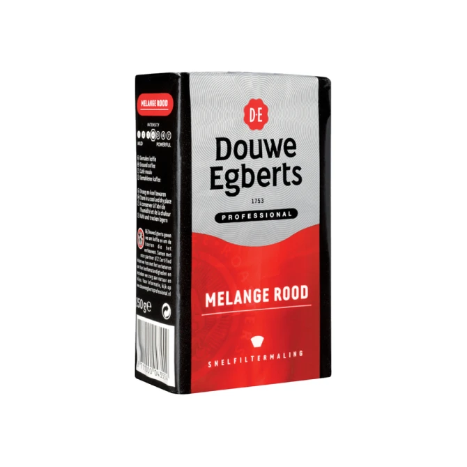 Koffie Douwe Egberts snelfiltermaling Melange Rood 250gr