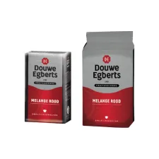 Koffie Douwe Egberts snelfiltermaling Melange Rood 500gr Koffie Douwe Egberts snelfiltermaling Melange Rood 500gr
