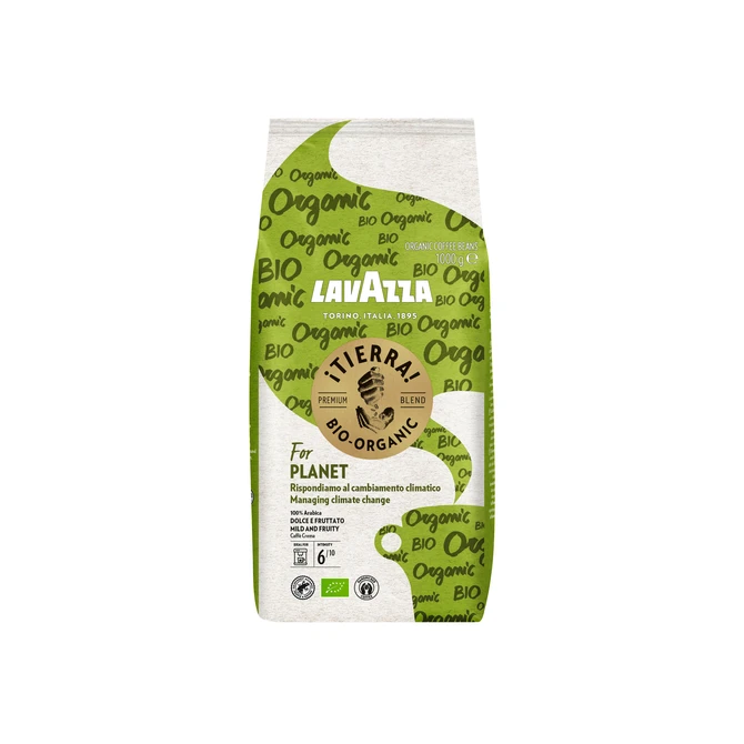 Koffie Lavazza bonen Tierra organic bio 1000gr