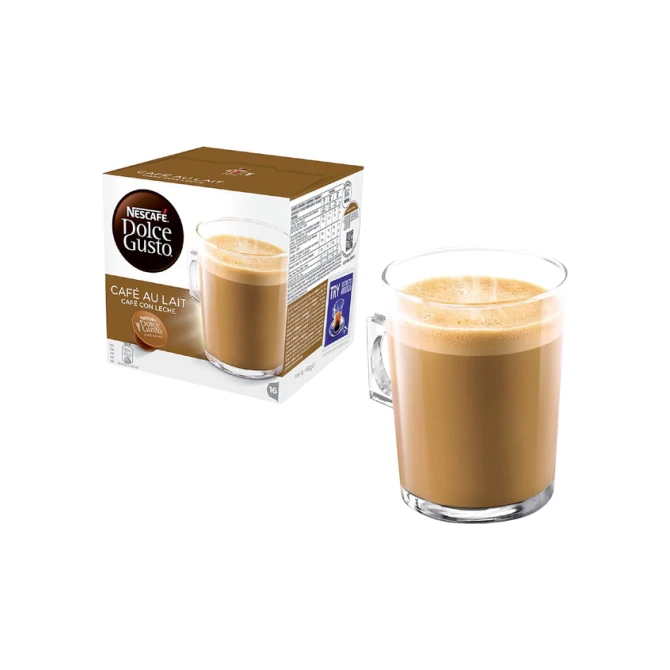 Koffiecups Dolce Gusto cafe au lait 16 stuks