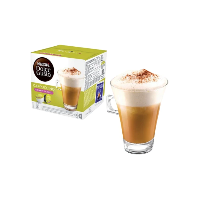 Koffiecups Dolce Gusto cappuccino light 16 stuks voor 8 kopjes