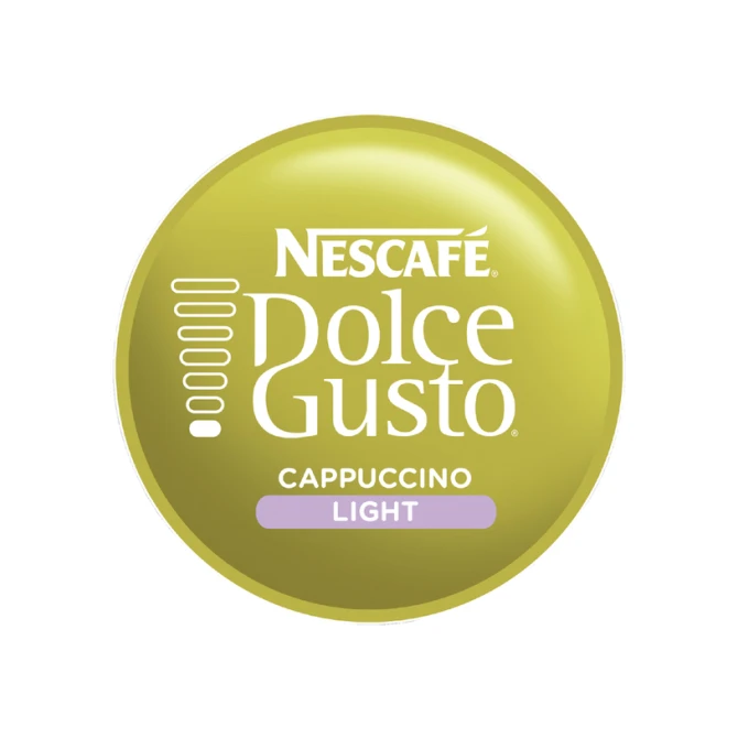 Koffiecups Dolce Gusto cappuccino light 16 stuks voor 8 kopjes