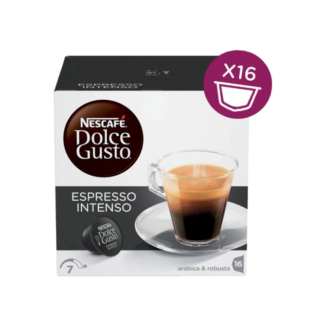 Koffiecups Dolce Gusto espresso intenso 16 stuks