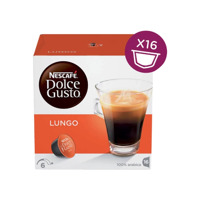 Koffiecups Dolce Gusto lungo 16 stuks