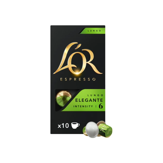 Koffiecups L'Or espresso Lungo Elegante 10 stuks