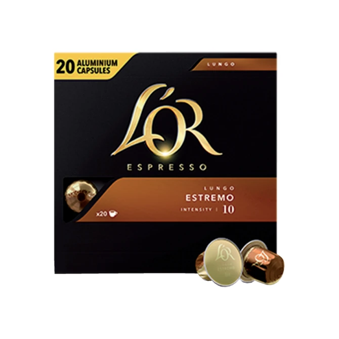 Koffiecups L'Or espresso Lungo Estremo 20 stuks