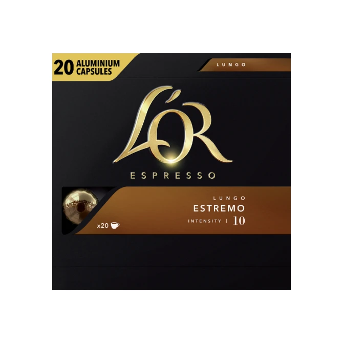 Koffiecups L'Or espresso Lungo Estremo 20 stuks