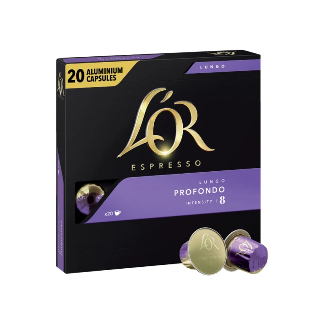 Koffiecups L'Or espresso Lungo Profondo 20 stuks