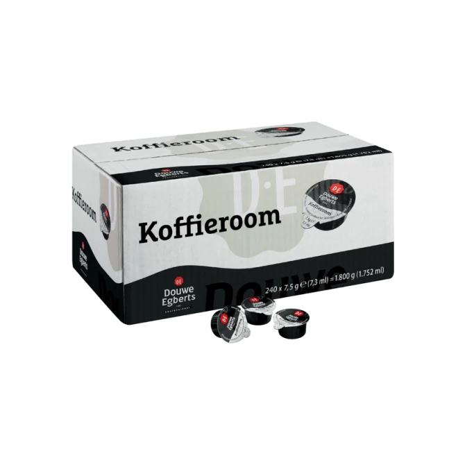 Koffiemelkcups Douwe Egberts halfroom 240x7.5gr