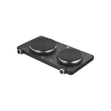 Kookplaat Inventum elektrisch 2 zones zwart