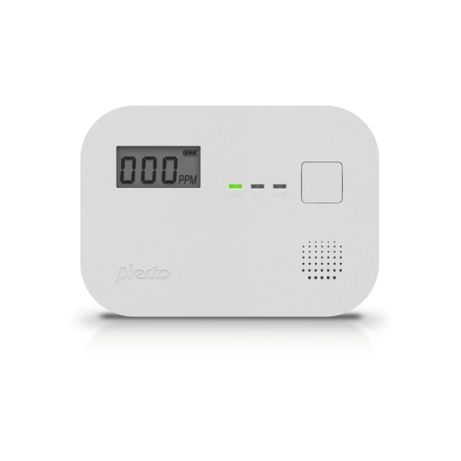 Koolmonoxidemelder Alecto 10 jaar sensor en display COA3910 wit