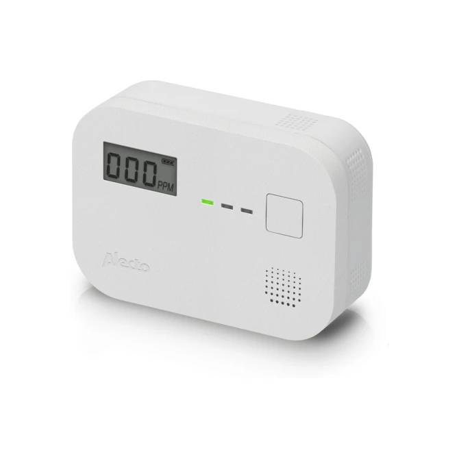 Koolmonoxidemelder Alecto 10 jaar sensor en display COA3910 wit