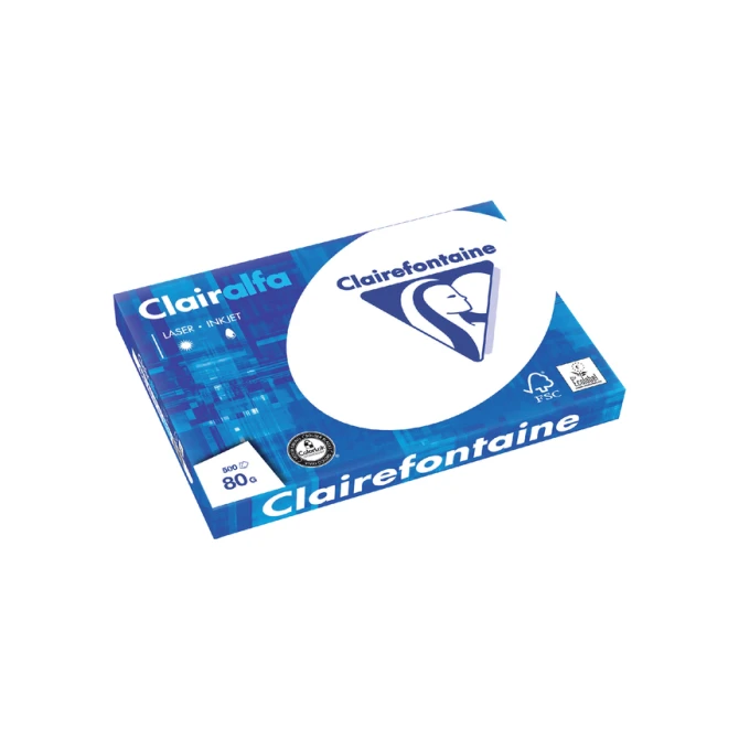 Kopieerpapier Clairefontaine Clairalfa A3 80gr wit 500 vel
