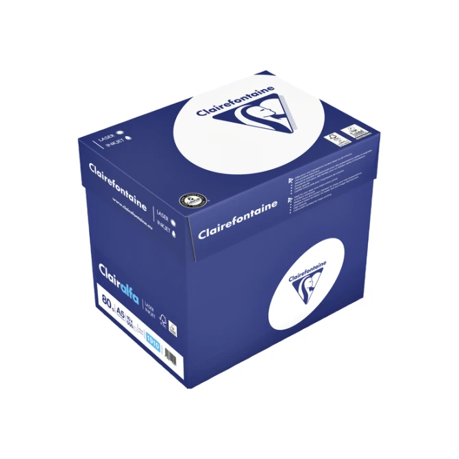 Kopieerpapier Clairefontaine Clairalfa A5 80gr wit 500 vel