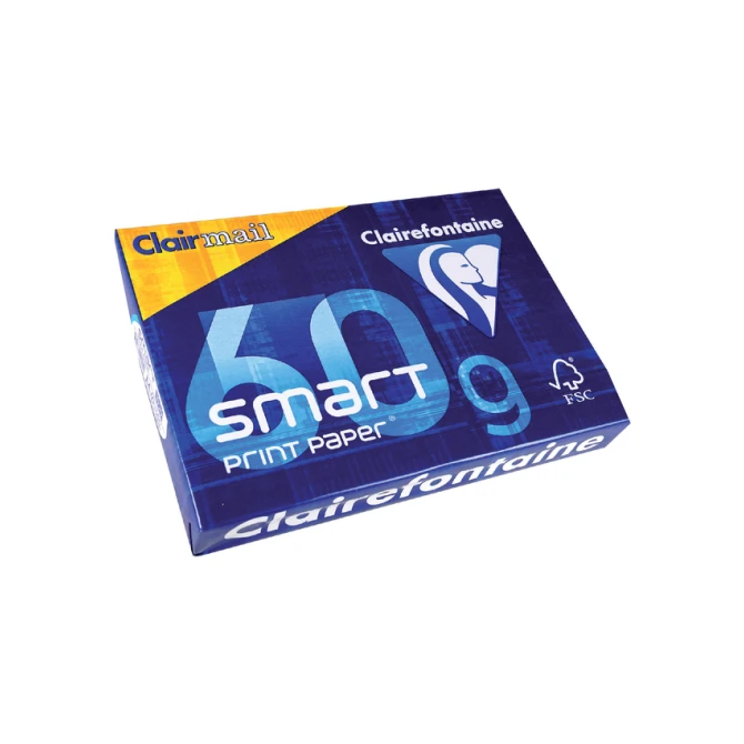 Kopieerpapier Clairefontaine Clairmail A4 60gr wit 500 vel