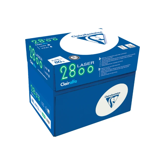 Kopieerpapier Clairefontaine laser A4 80gr wit 500 vel