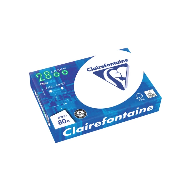 Kopieerpapier Clairefontaine laser A4 80gr wit 500 vel