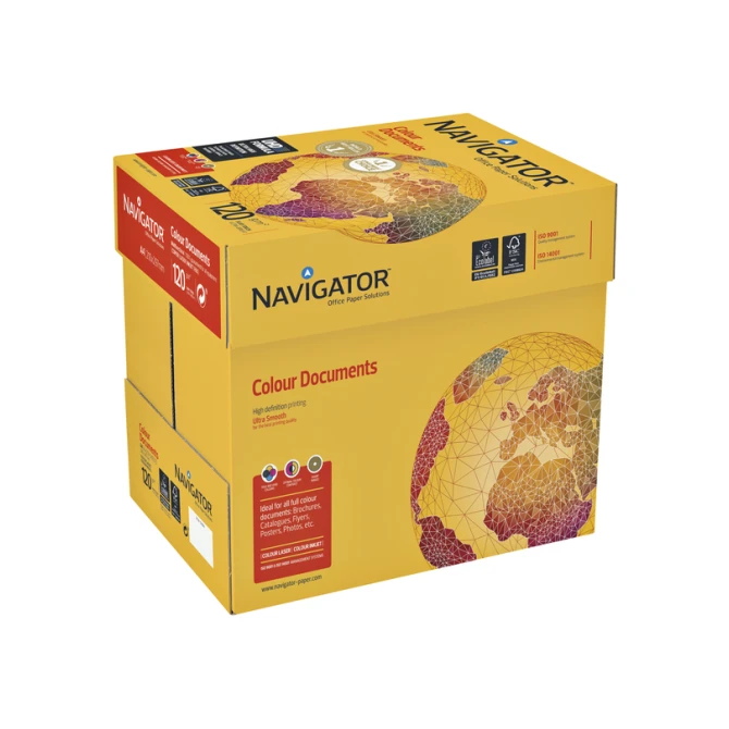 Kopieerpapier Navigator Colour Documents A4 120gr wit 250 vel