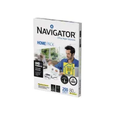 Kopieerpapier Navigator Homepack A4 80gr wit 250 vel Kopieerpapier Navigator Homepack A4 80gr wit 250 vel