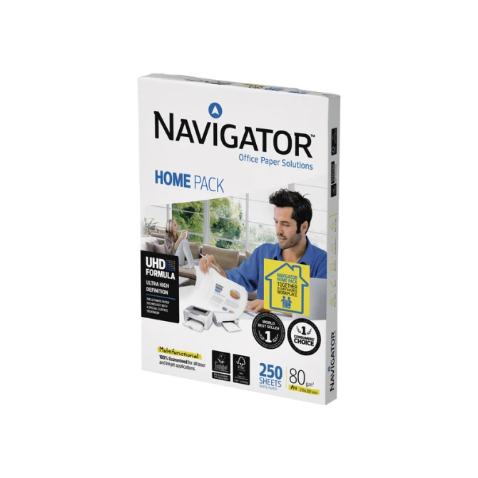 Kopieerpapier Navigator Homepack A4 80gr wit 250 vel