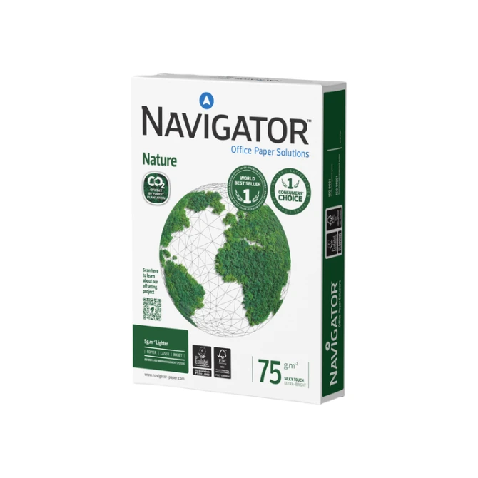 Kopieerpapier Navigator Nature A4 75gr wit 500 vel
