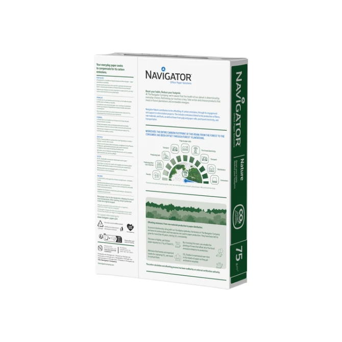 Kopieerpapier Navigator Nature A4 75gr wit 500 vel