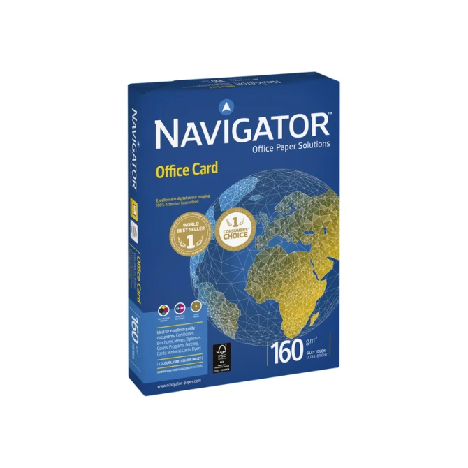 Kopieerpapier Navigator Office Card A4 160gr wit 250 vel