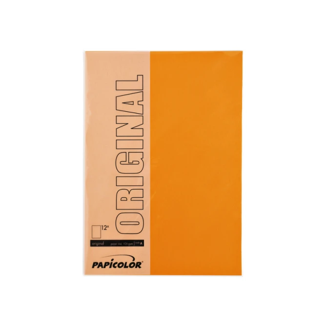 Kopieerpapier Papicolor A4 100gr 12 vel oranje