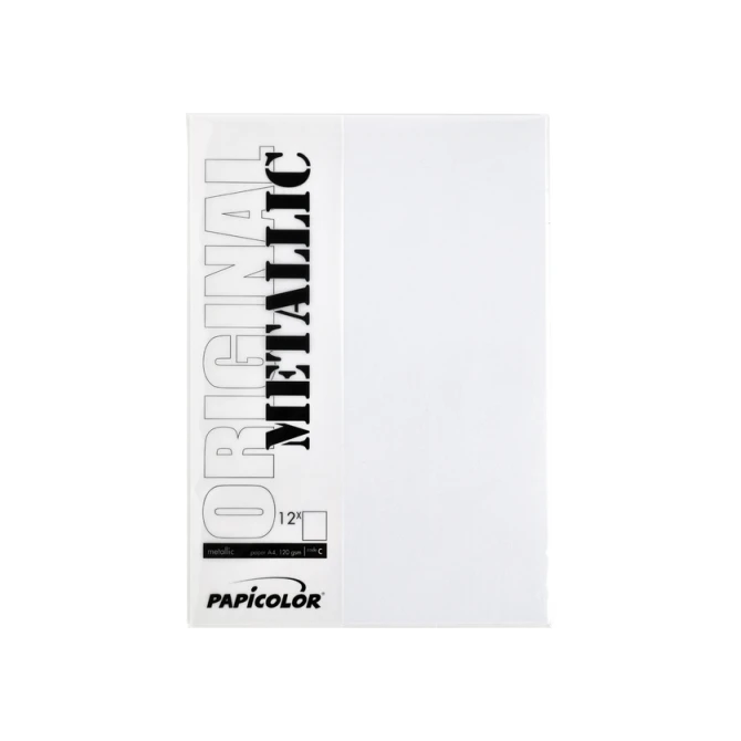 Kopieerpapier Papicolor A4 120gr 6 vel metallic parelwit