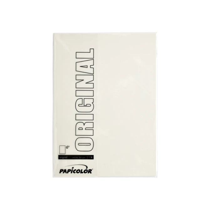 Kopieerpapier Papicolor A4 200gr 6 vel anjerwit
