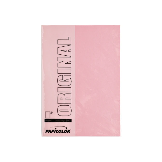 Kopieerpapier Papicolor A4 200gr 6 vel babyroze