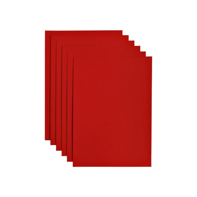Kopieerpapier Papicolor A4 200gr 6 vel rood