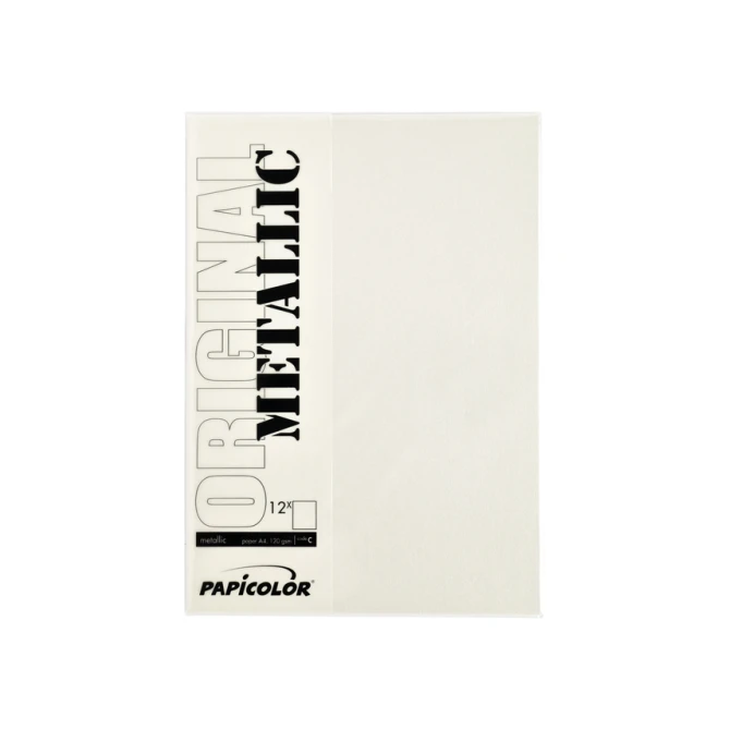 Kopieerpapier Papicolor A4 300gr 3 vel metallic ivoor