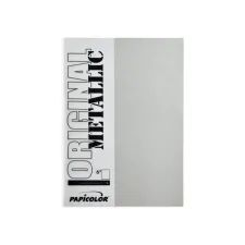 Kopieerpapier Papicolor A4 300gr 3 vel metallic zilver Kopieerpapier Papicolor A4 300gr 3 vel metallic zilver