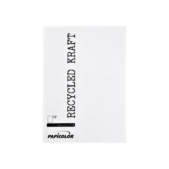 Kopieerpapier Papicolor A4 90gr 12 vel kraft wit