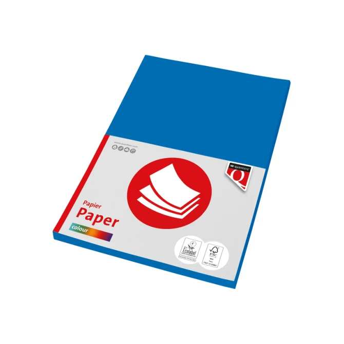 Kopieerpapier Quantore Colour A4 120gr diepblauw 100 vel