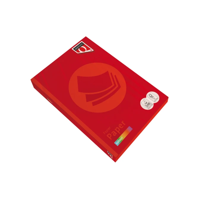 Kopieerpapier Quantore Colour A4 120gr felrood 250 vel