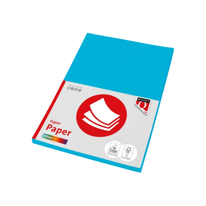 Kopieerpapier Quantore Colour A4 160gr azuurblauw 50 vel