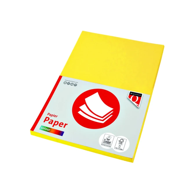 Kopieerpapier Quantore Colour A4 160gr geel 50 vel