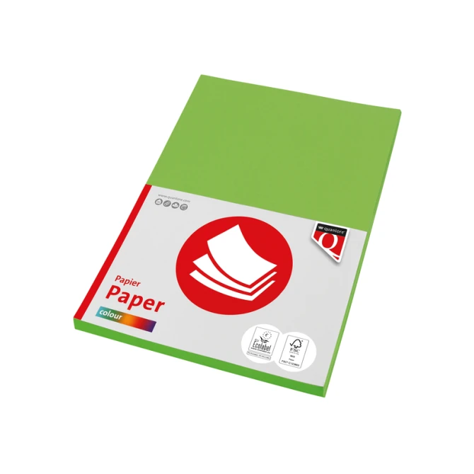 Kopieerpapier Quantore Colour A4 160gr helgroen 50 vel
