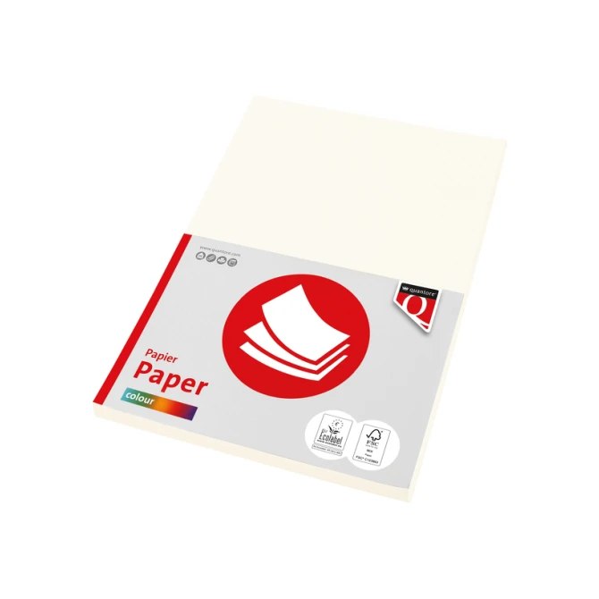 Kopieerpapier Quantore Colour A4 160gr roomwit 50 vel
