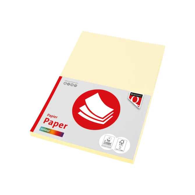 Kopieerpapier Quantore Colour A4 80gr ivoor 100 vel