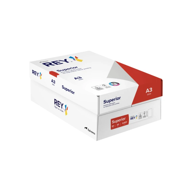 Kopieerpapier Rey Superior A3 80gr wit 500 vel