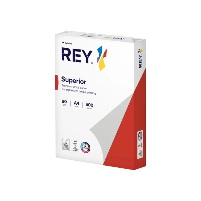Kopieerpapier Rey Superior A4 80gr wit 500 vel