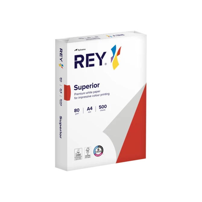 Kopieerpapier Rey Superior A4 80gr wit 500 vel