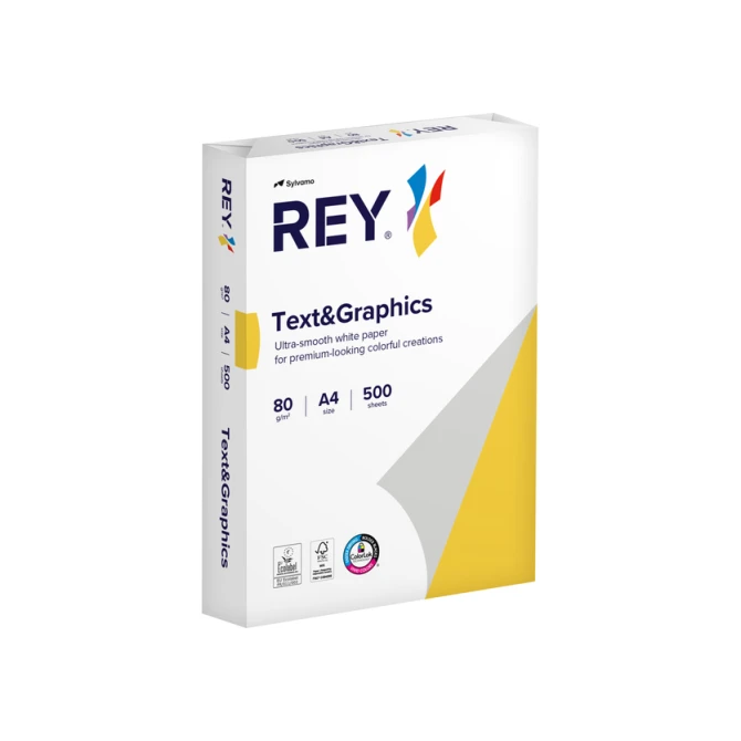 Kopieerpapier Rey Text & Graphics A4 80gr wit 500 vel