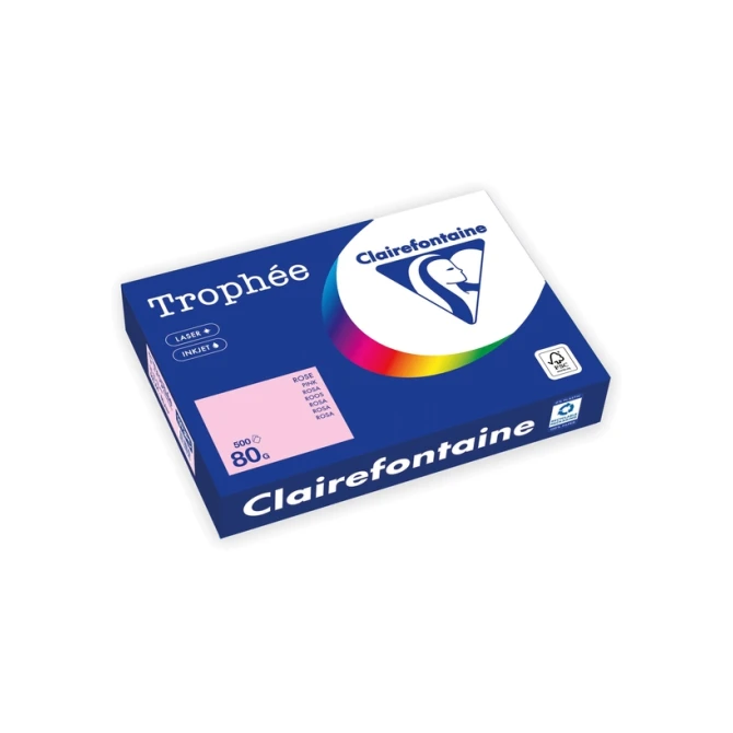 Kopieerpapier Trophée A4 80gr roze 500 vel