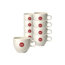 Kopje Douwe Egberts cappuccino 180ml wit 12 stuks