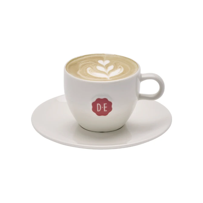 Kopje Douwe Egberts cappuccino 180ml wit 12 stuks