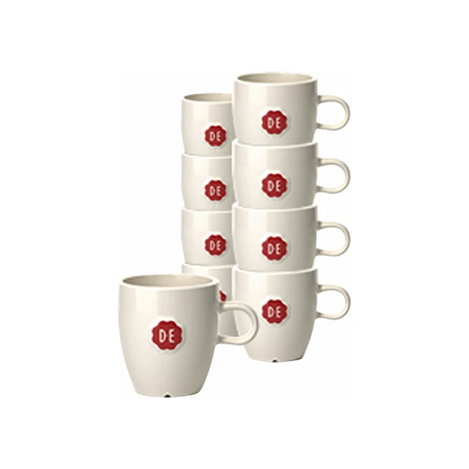 Kopje Douwe Egberts espresso 70ml wit 12 stuks